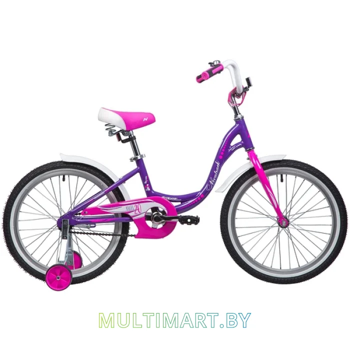 Детский велосипед Novatrack Angel 205AANGEL.VL9 (фиолетовый/розовый, 2019)